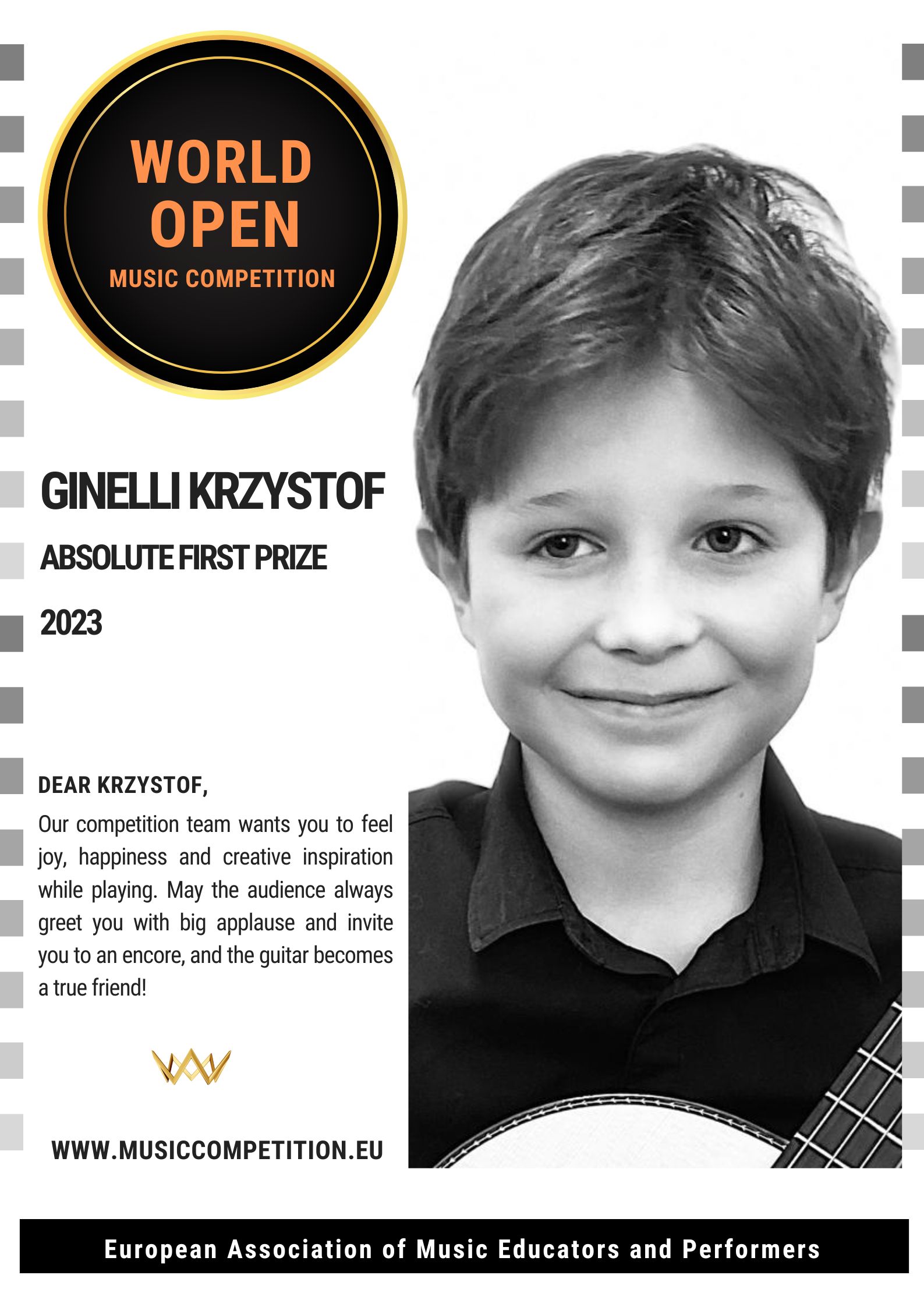 A NEW MOMENT.... A poster with best wishes