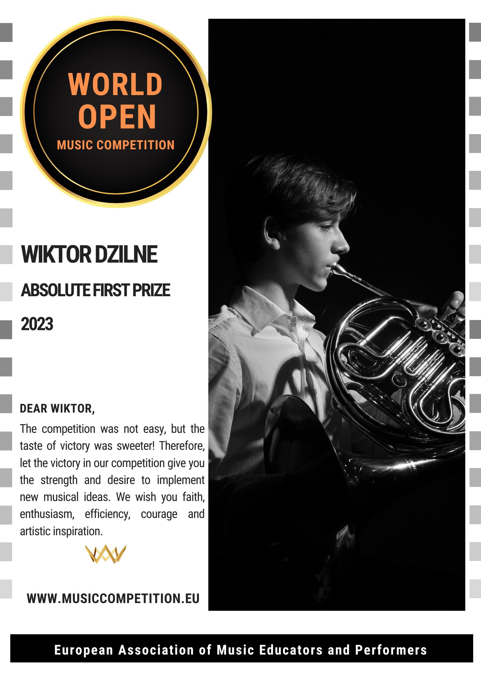 A NEW MOMENT.... A poster with best wishes